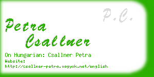 petra csallner business card